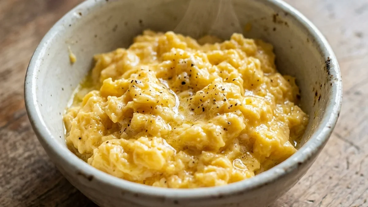 レンジスクランブルエッグ