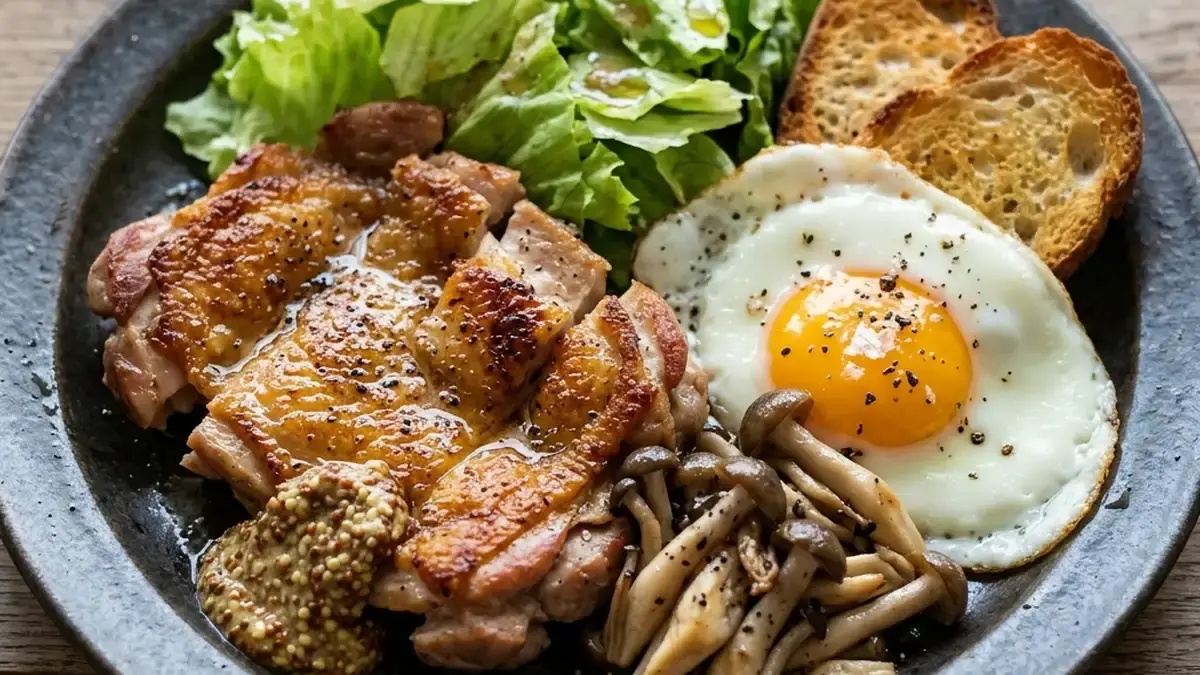 チキンソテーのワンパンプレート