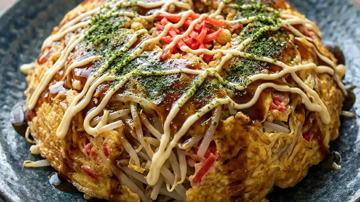 卵ともやしのドカンとドーム焼き
