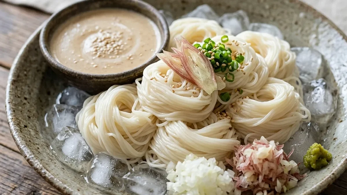 豆乳ごまだれそうめん