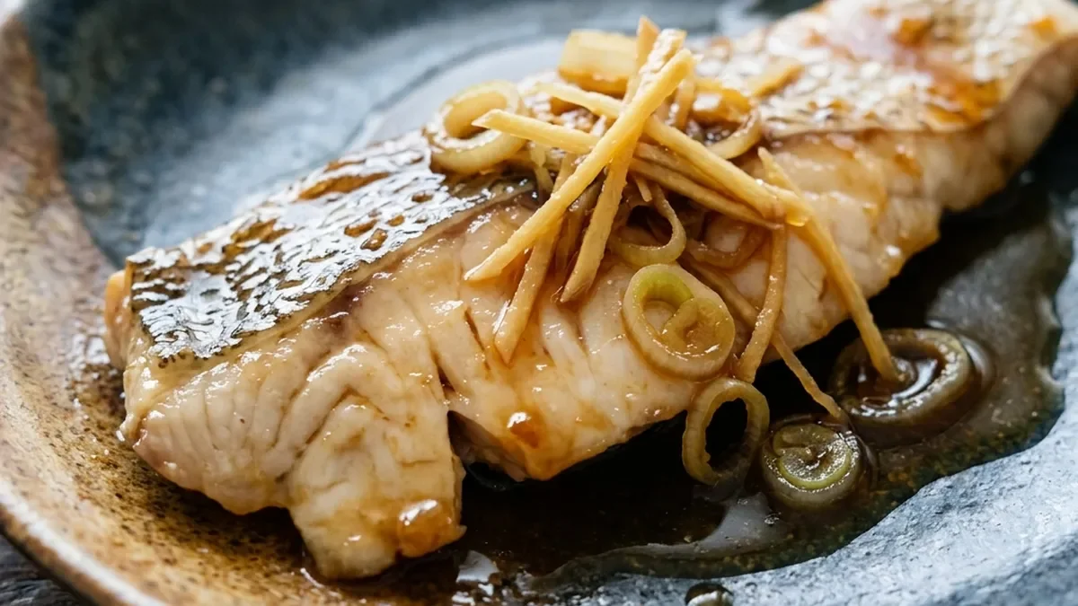 しょうが煮風ゆで鯛