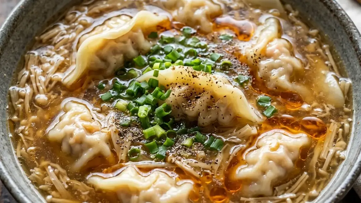 えのきとえびの水ギョーザ
