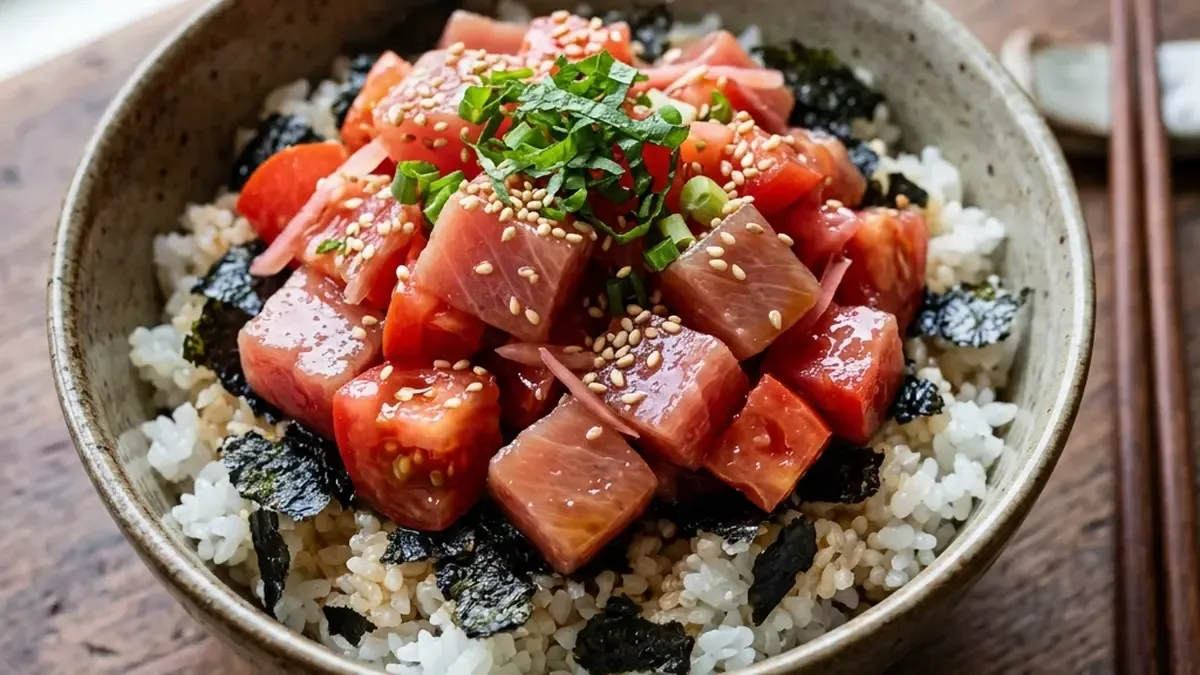 トマトまぐろ丼