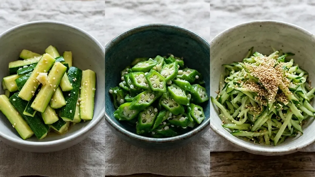 夏野菜のナムル3種