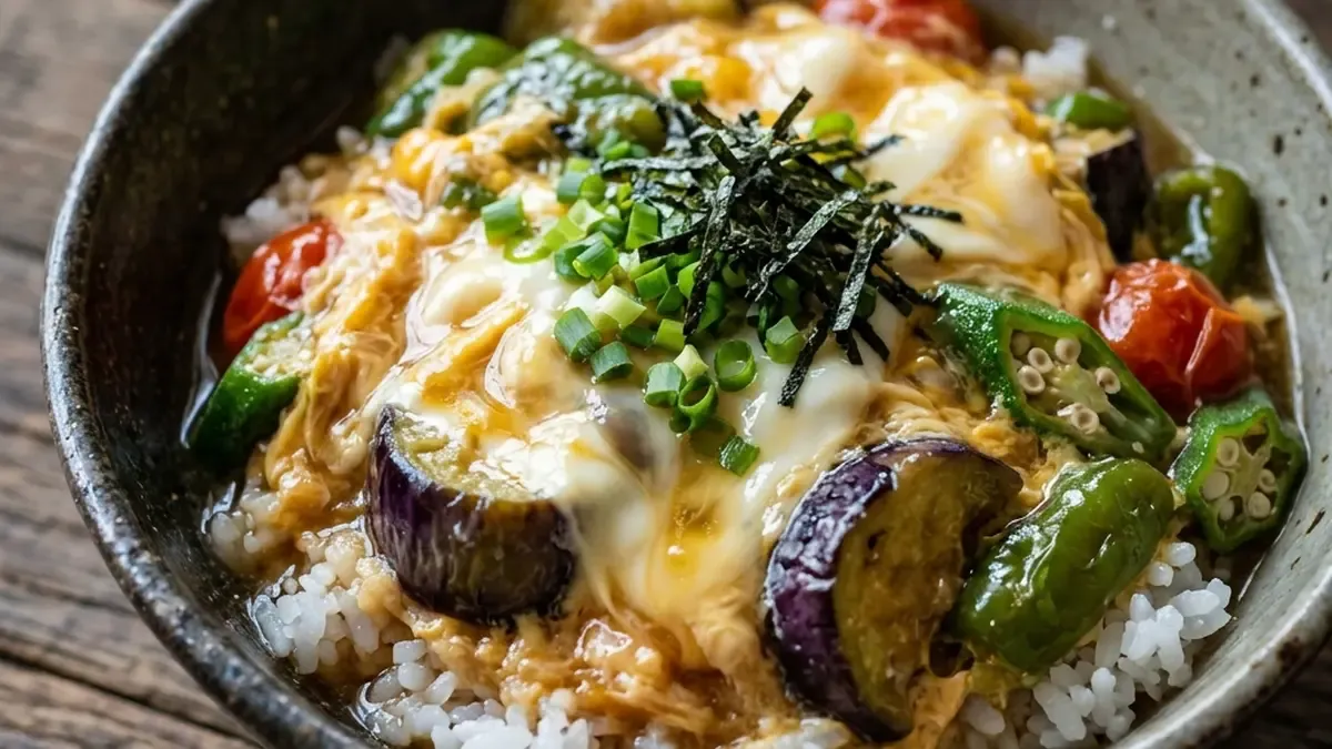 揚げびたしの卵とじ丼