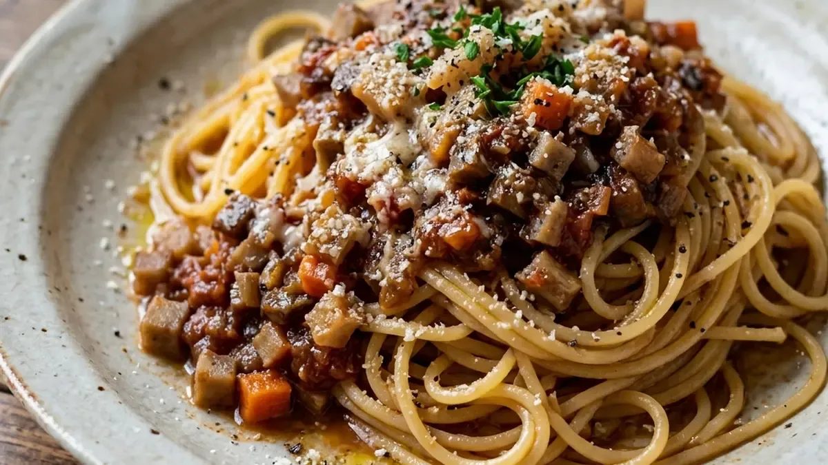 根菜ソースのパスタ