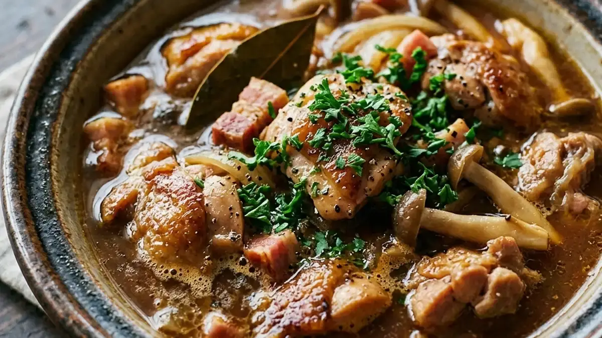 鶏肉のビール煮