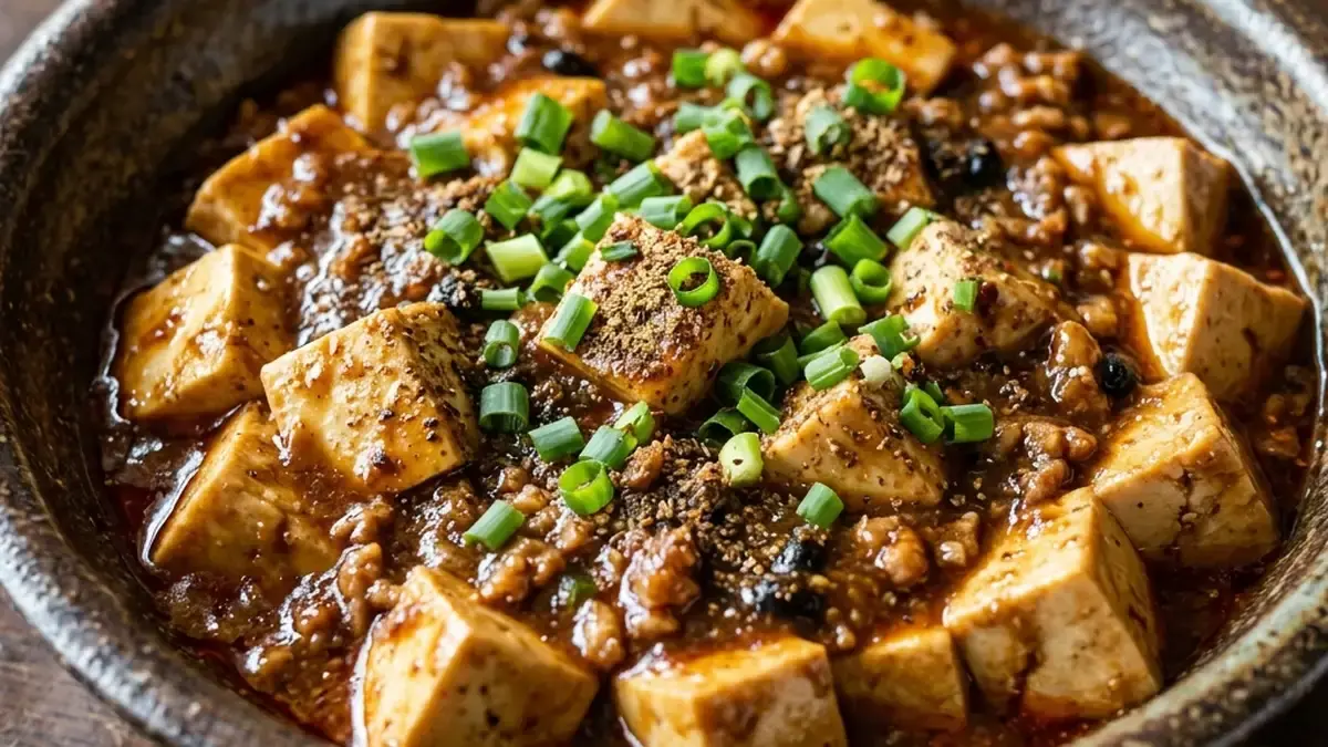 みそ味で麻婆豆腐