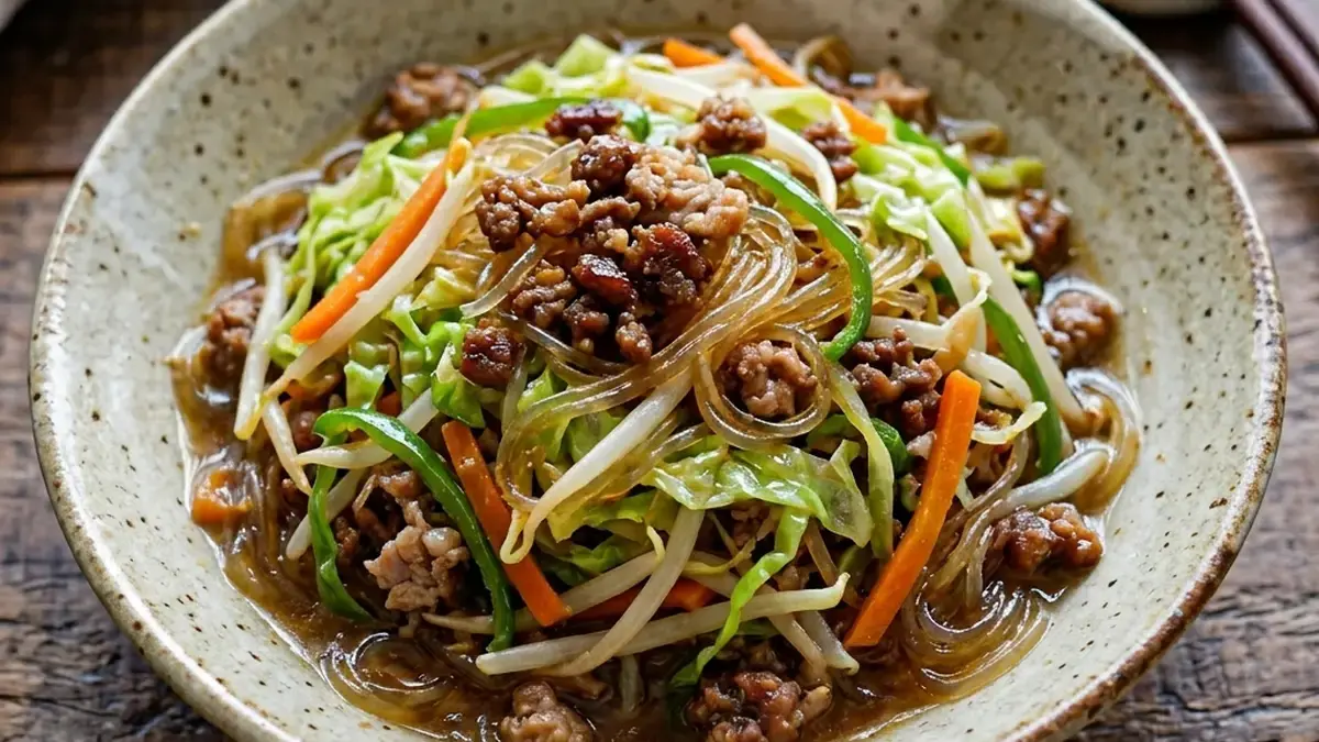 ひき肉と五目野菜の炒め煮