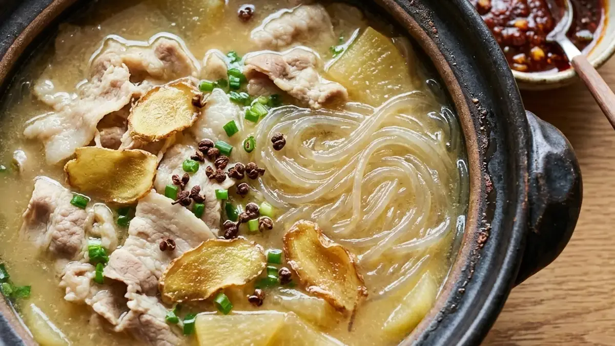 しょうがと豚肉のスープ