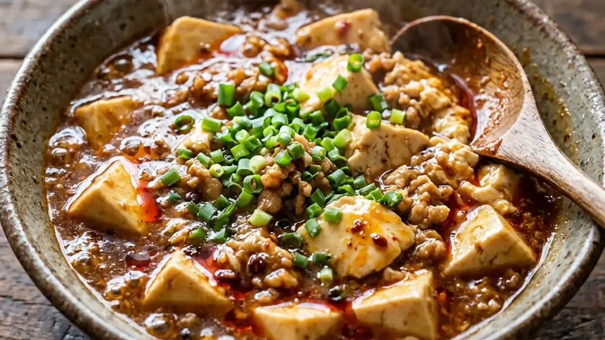 鶏ひき肉のマーボー豆腐