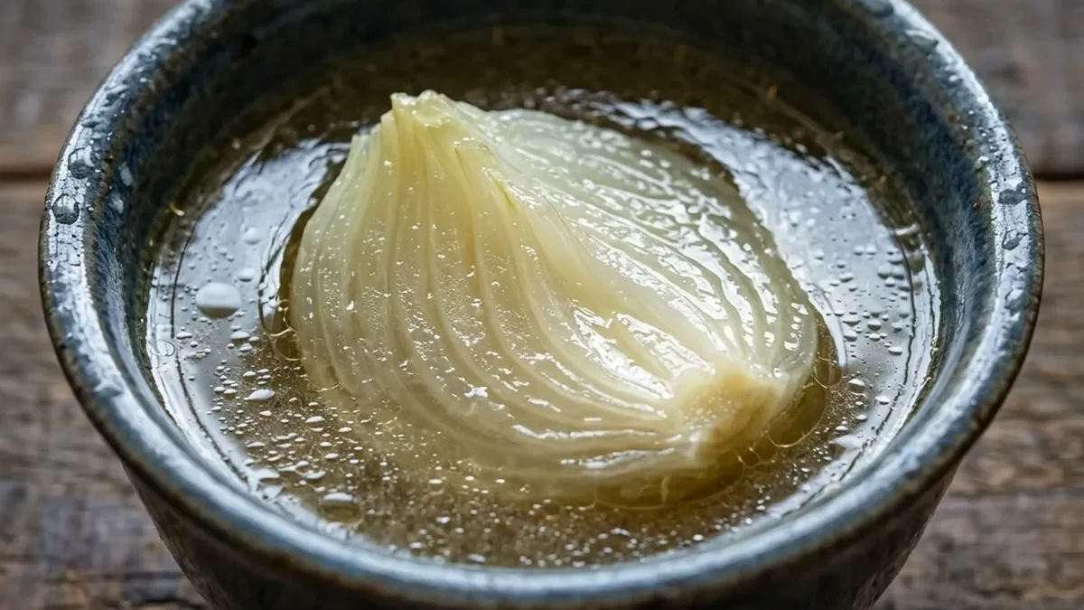 新たまねぎの清湯スープ蒸し