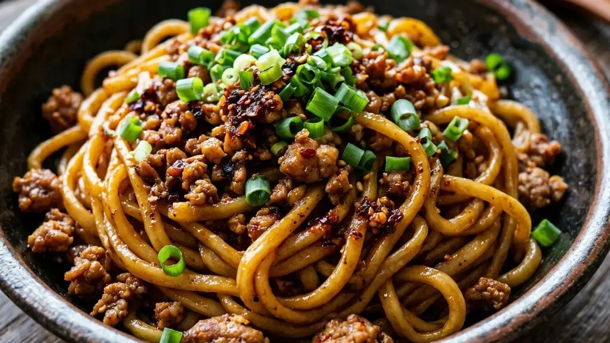 ピリ辛ひき肉焼きそば