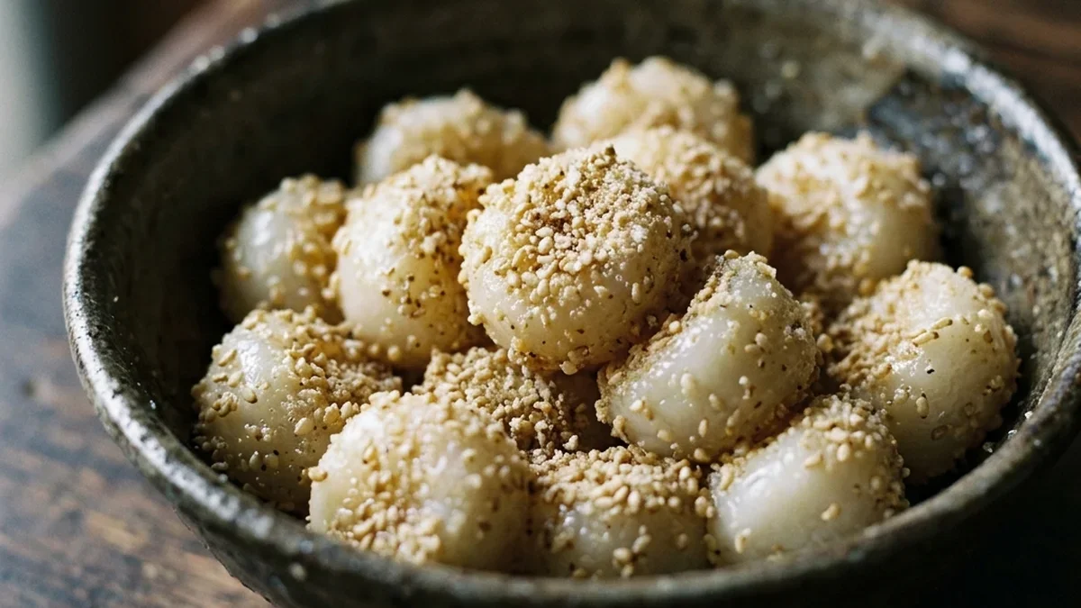 白玉のごままぶしだんご