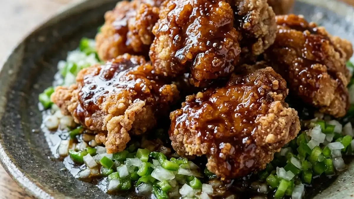 鶏のから揚げ 黒酢ソース
