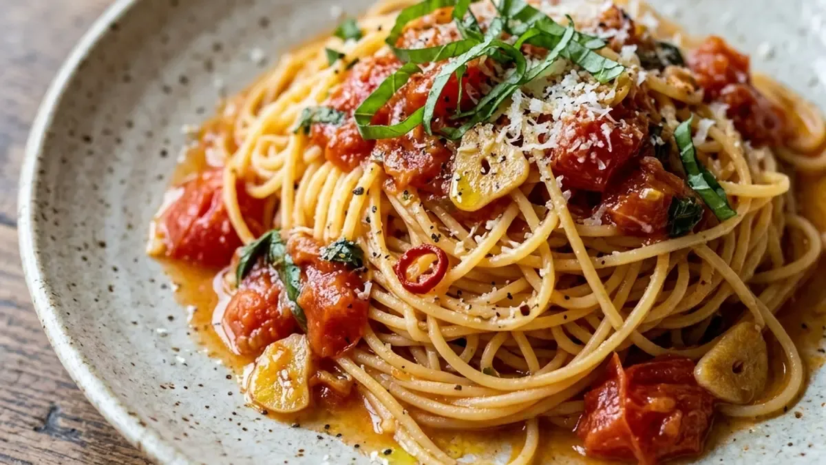 フレッシュトマトのパスタ