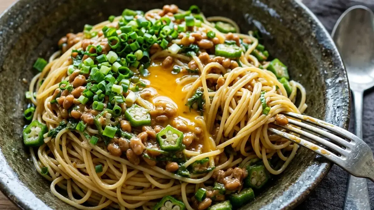 納豆スパゲティ