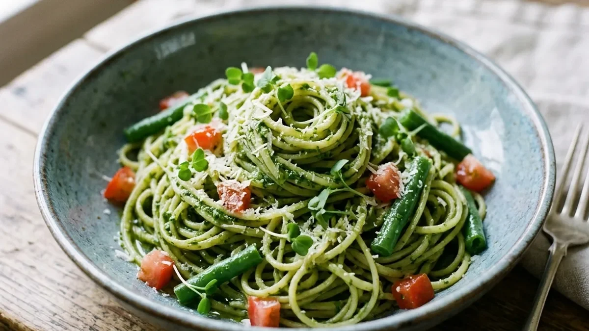 ジェノベーゼの冷製パスタ