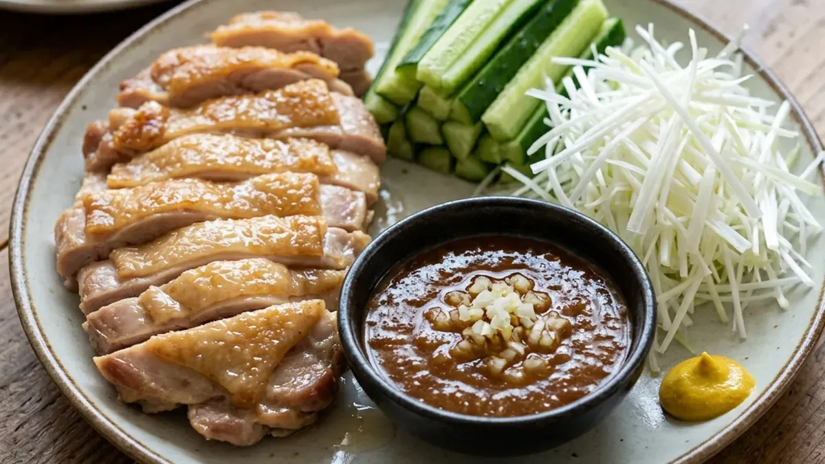 蒸し鶏のみそサンド