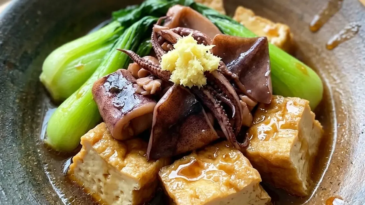 いかと厚揚げの煮物