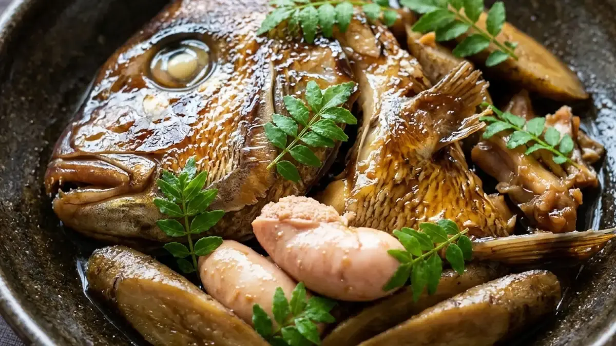 たいのアラ炊き