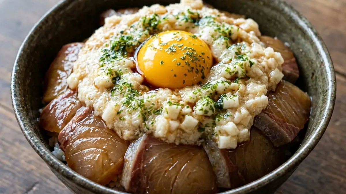 ぶりのづけ 山かけ丼