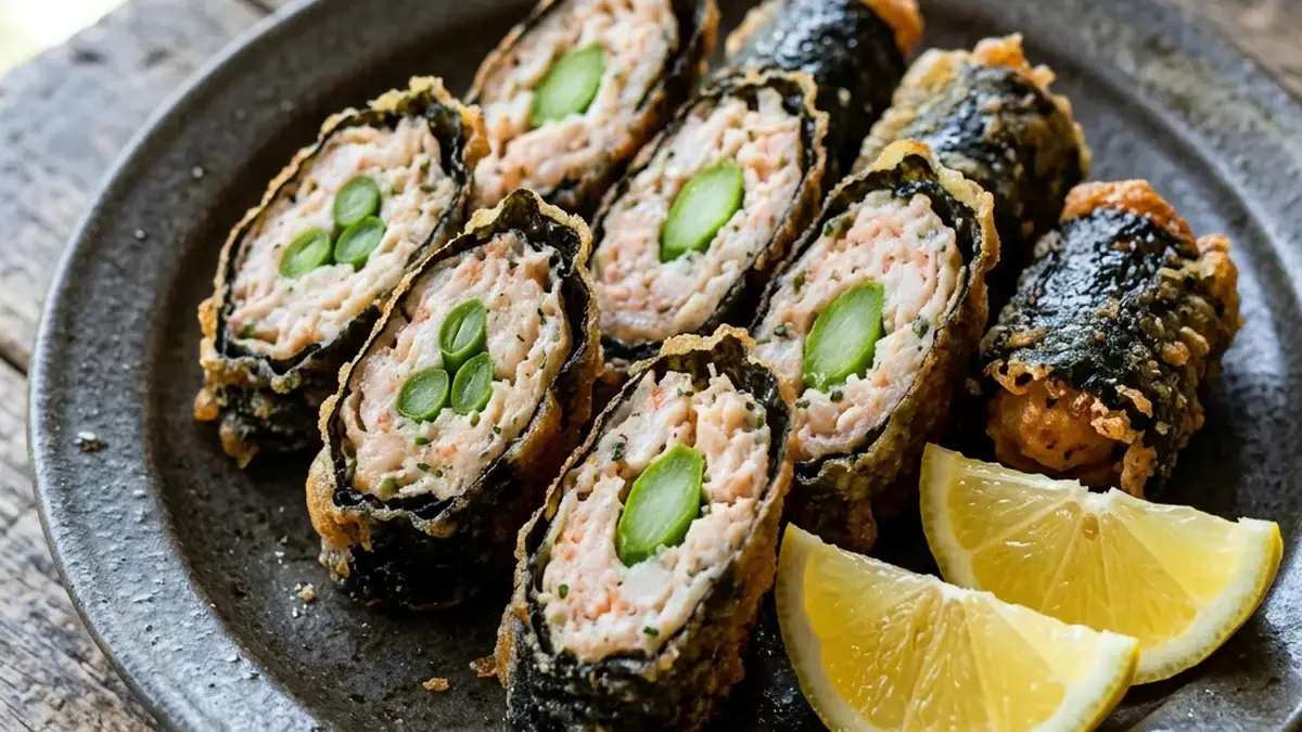 えびしんじょのいそべ揚げ