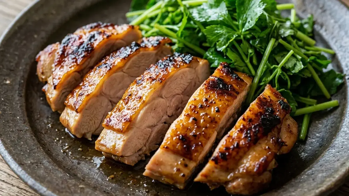 鶏もも肉のパインかす漬け