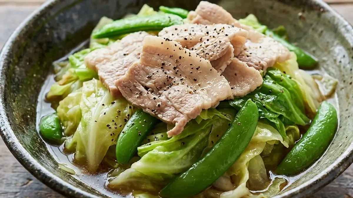 春キャベツの豚しゃぶ煮