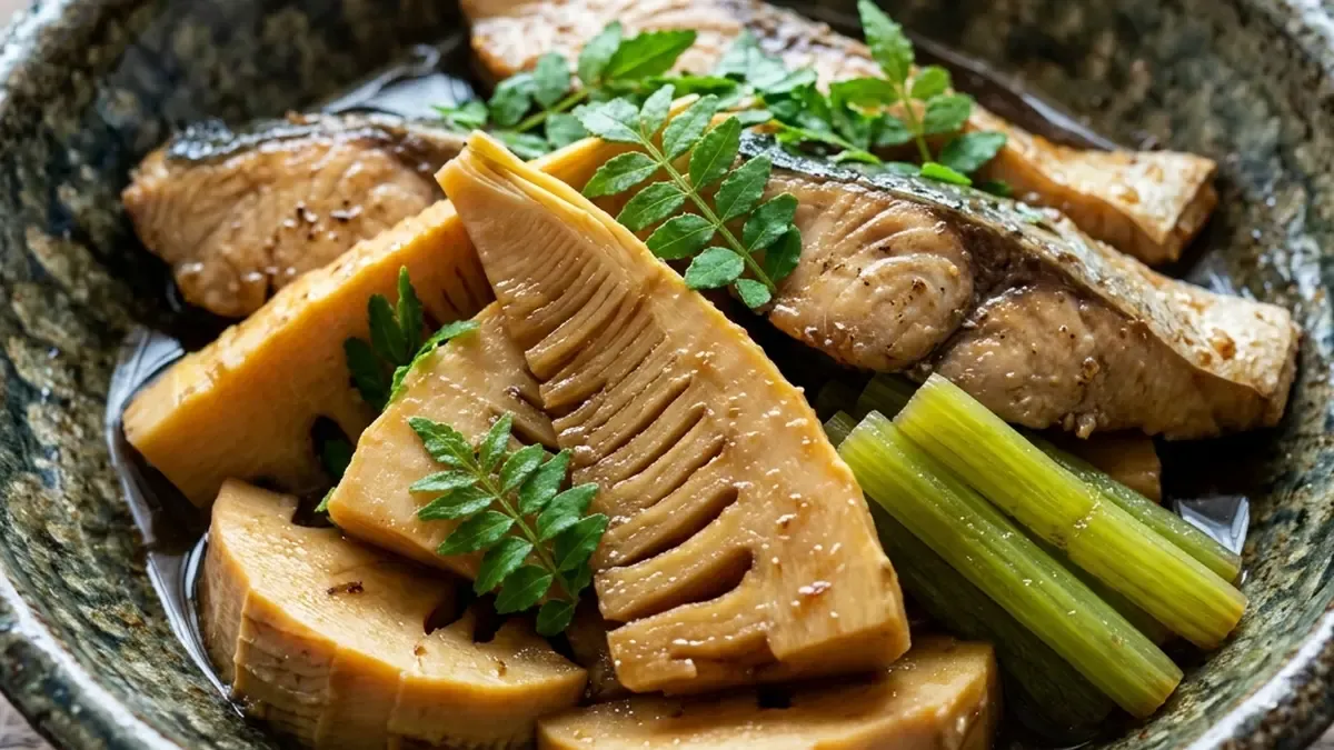 たけのことさわらの煮物