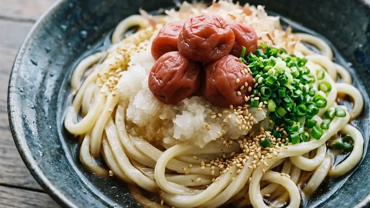 梅おろしの冷やしうどん