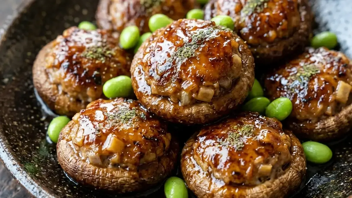 しいたけの照り焼きバーグ