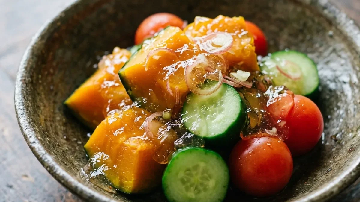 トマトと夏野菜の冷製炊き合わせ