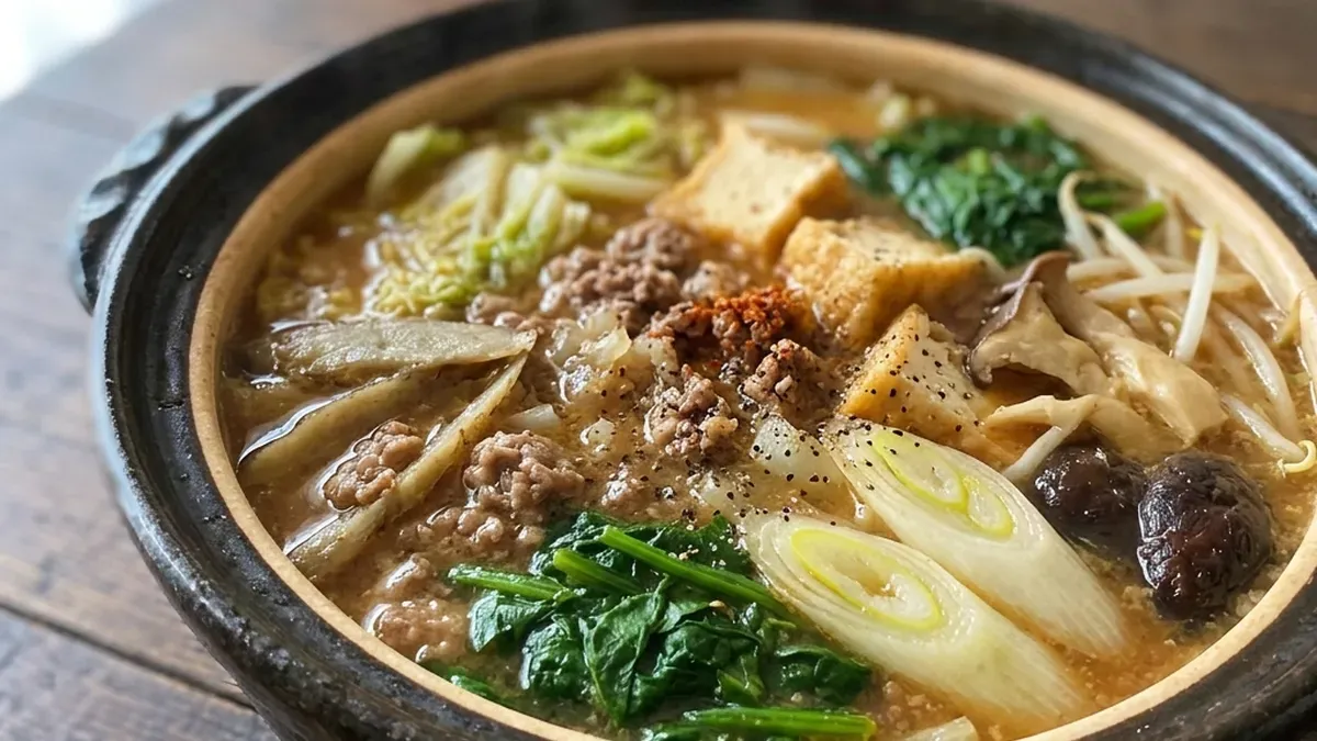冬野菜の肉みそ鍋