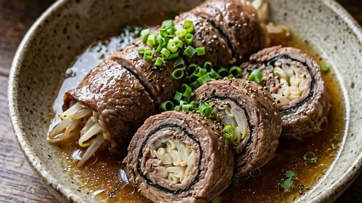 もやしの牛肉巻き