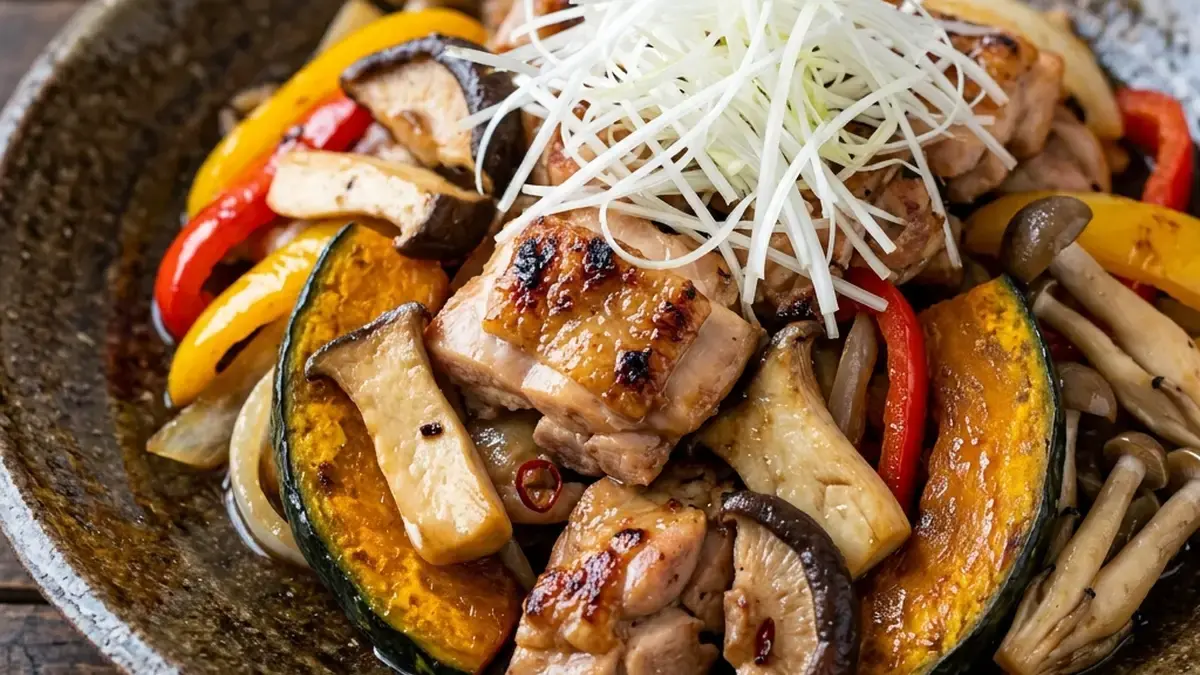 きのこと鶏もも肉の南蛮漬け