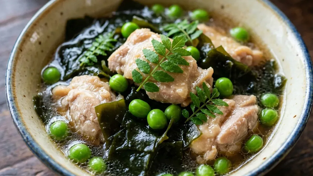 わかめと鶏肉の治部煮風