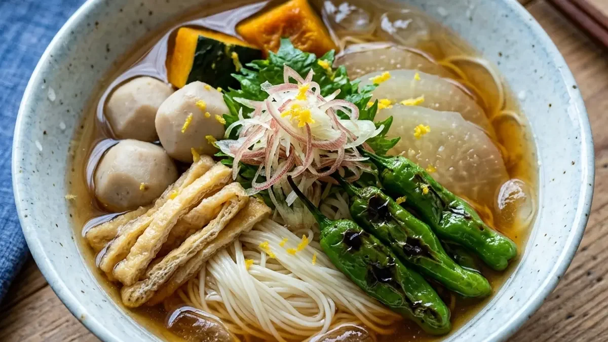 夏野菜たっぷりのそうめん