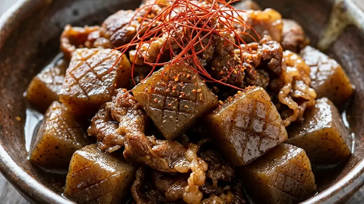 牛肉とこんにゃくのあっさり煮