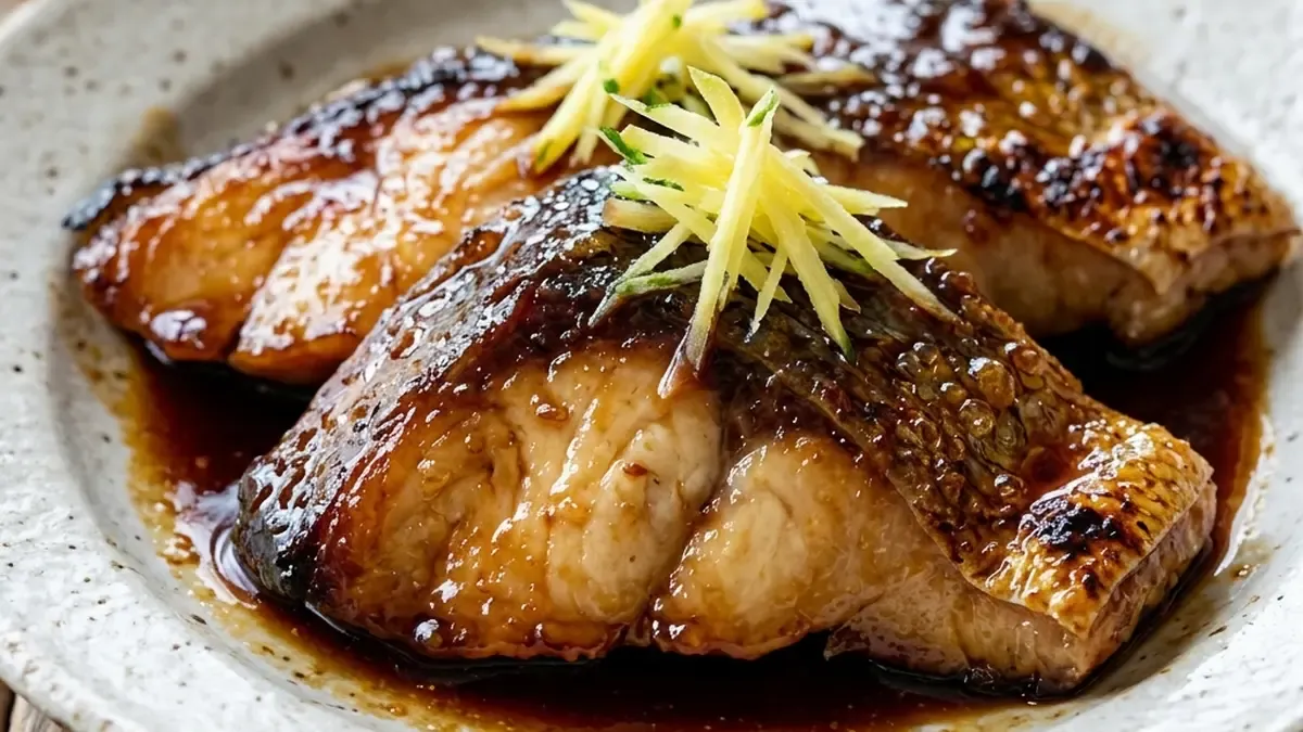 ぶりのうまみ酢照り焼き