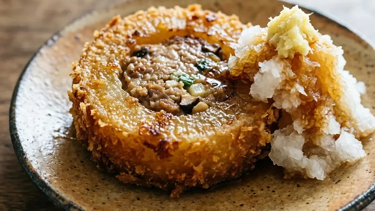 揚げ大根のおろし添え