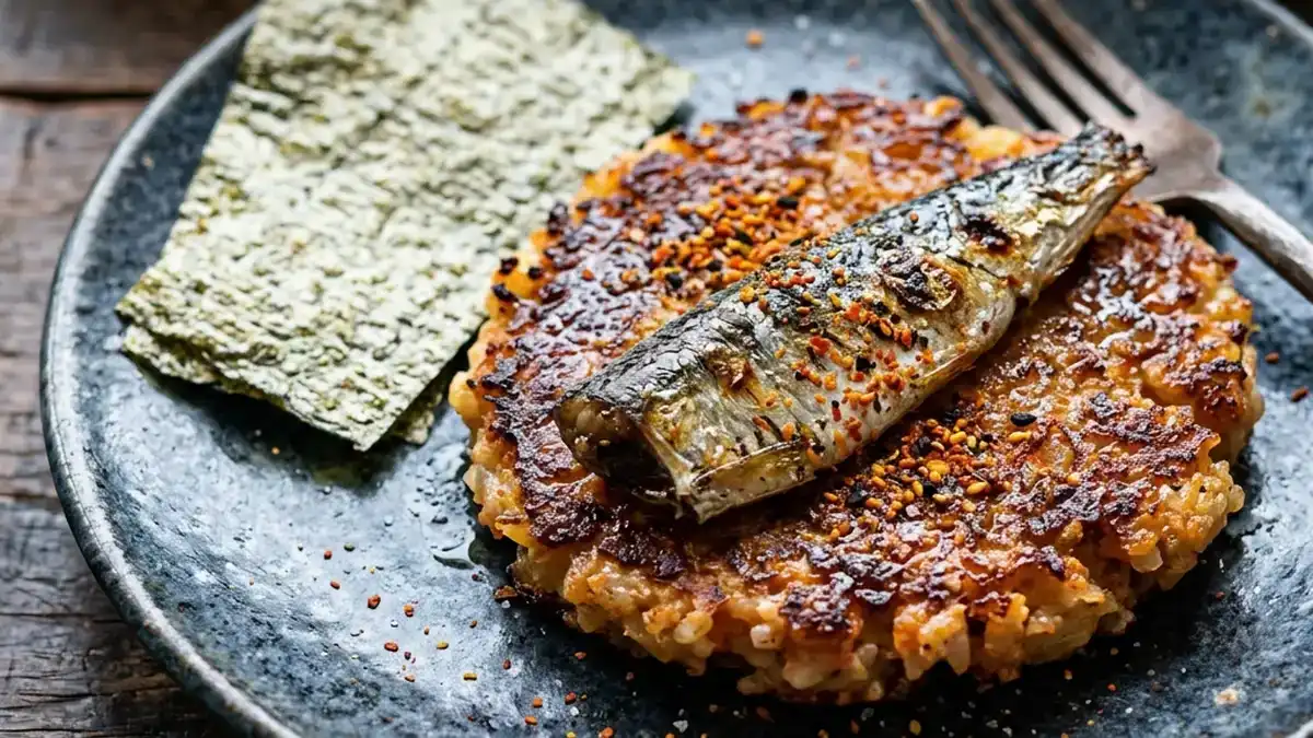 明太子いわしのお好み焼き風