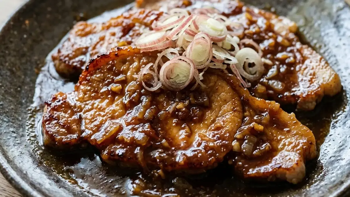 豚肉のみそしょうが焼き