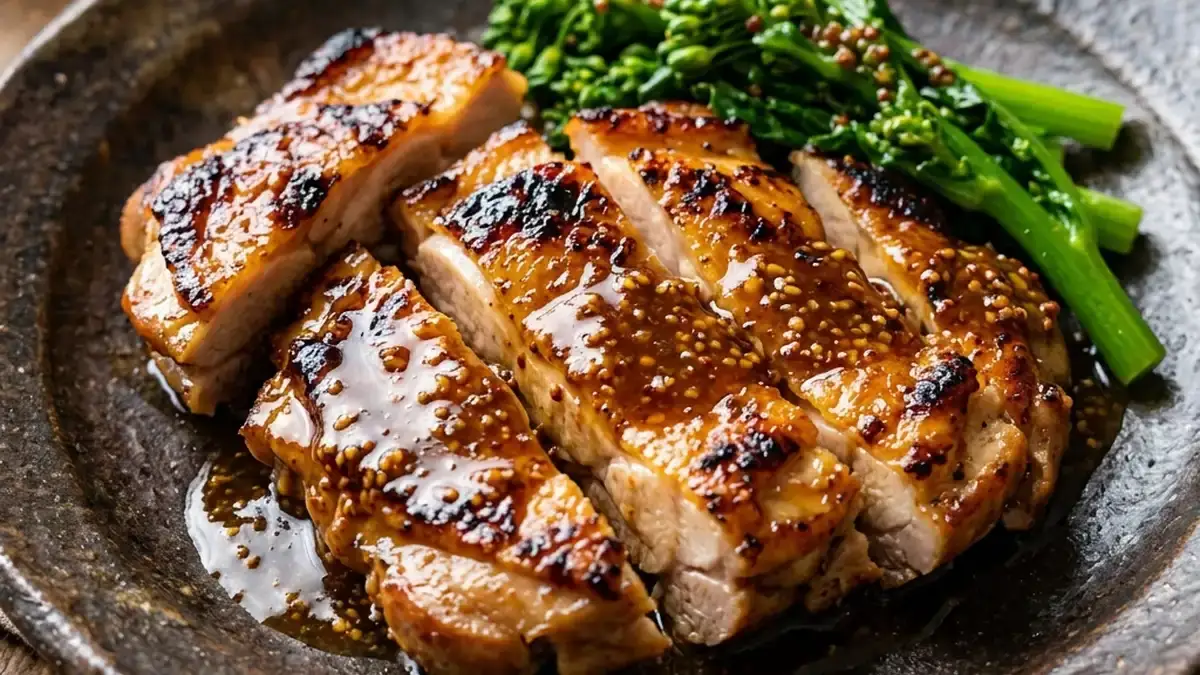 鶏もも肉のうまみ酢照り焼き