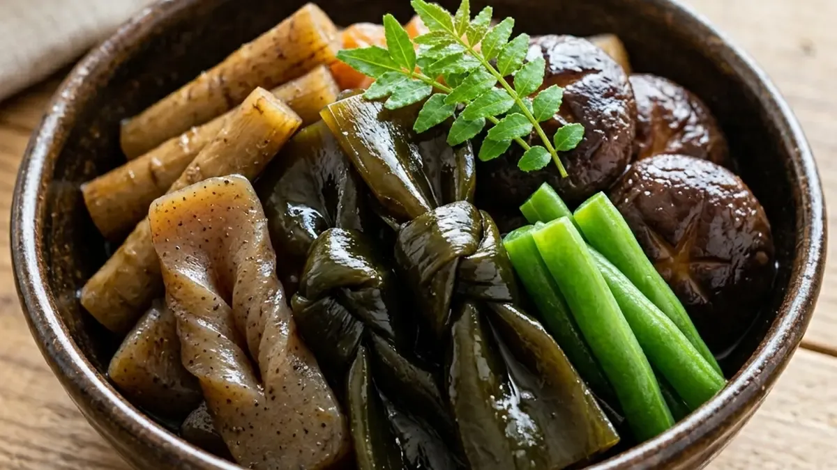 結び昆布と新ごぼうの精進煮