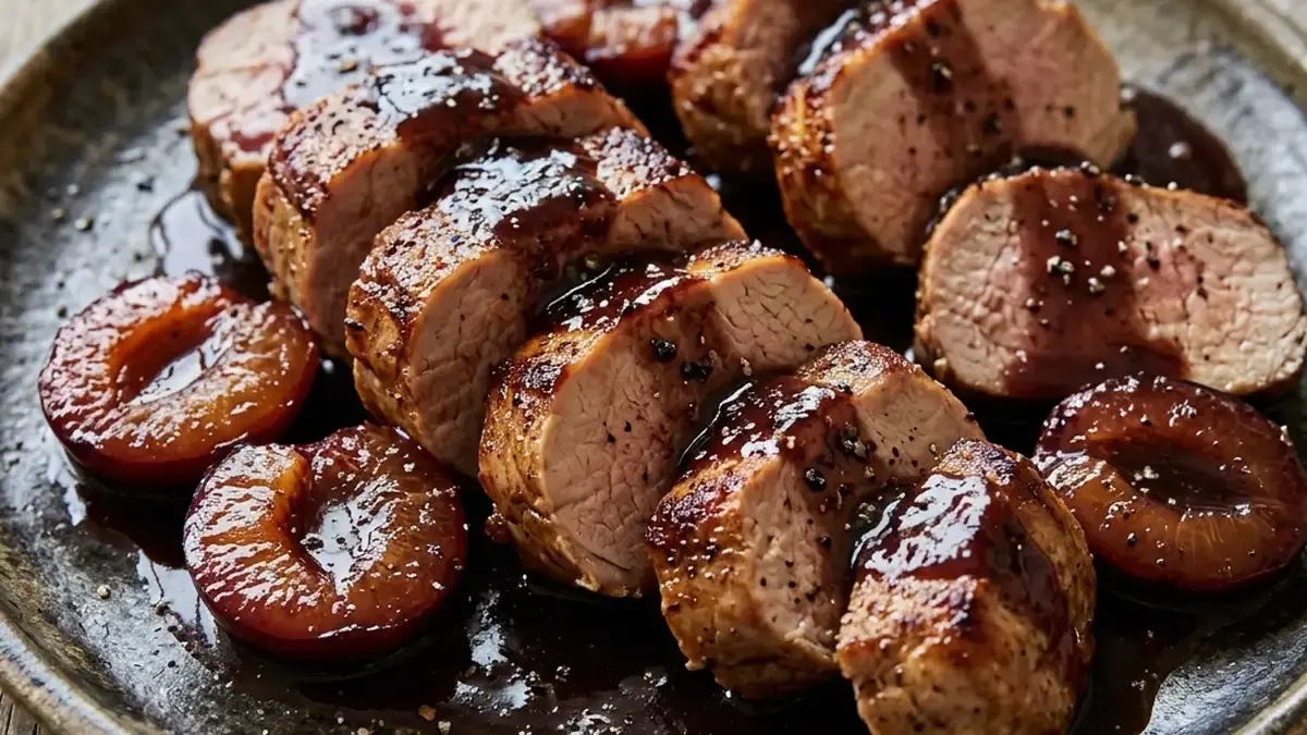 豚ヒレ肉のプラムソース