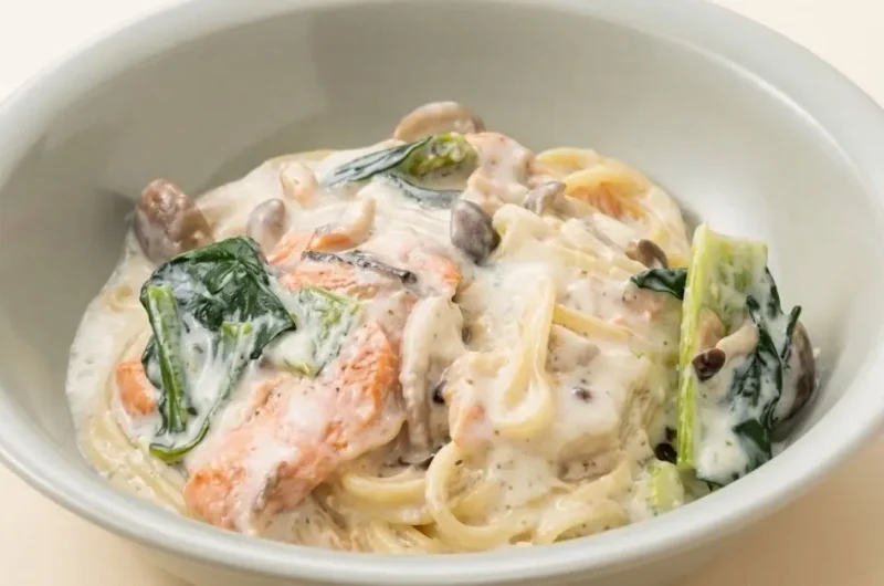 【トリセツショー】鮭のクリームパスタのレシピ 骨の取説