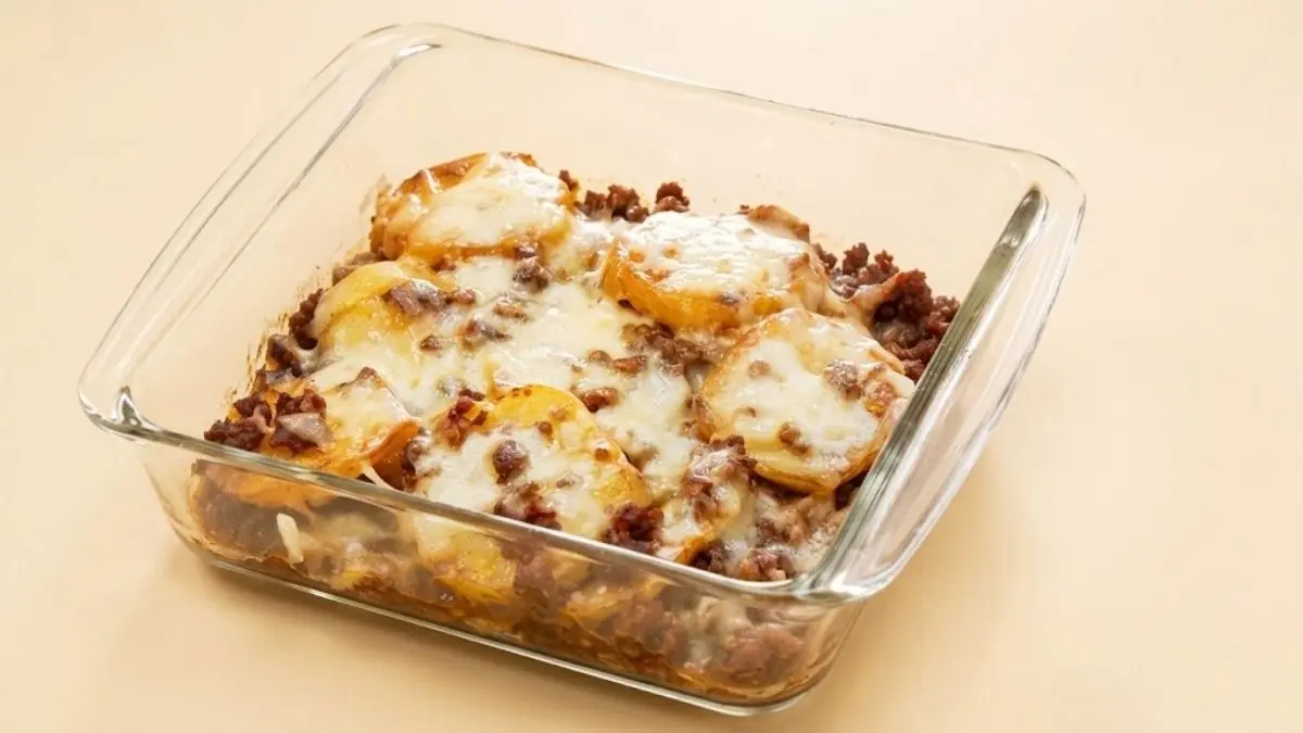新じゃがのミートソース焼き