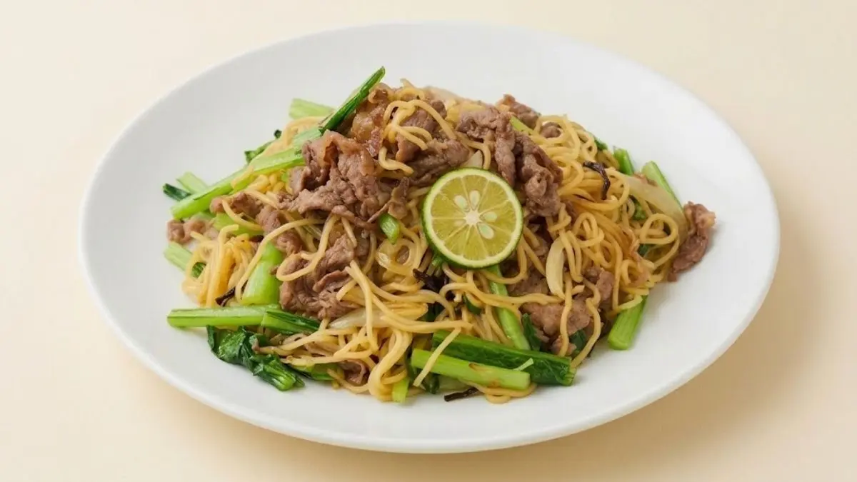 すだち牛肉焼きそば