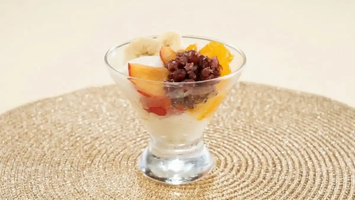 豆腐餅パフェ
